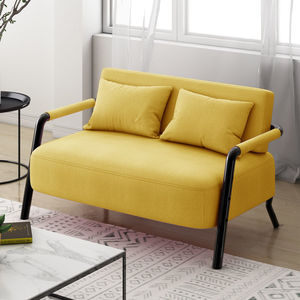 Divano di Lusso in Tessuto Stile Nordico, Moderno <span class=keywords><strong>e</strong></span> Minimalista, per Soggiorno in Appartamento in Affitto con <span class=keywords><strong>Arredamento</strong></span> in Ferro Battuto - Product Image 1