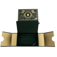 Boîtes à aimants triangulaires de luxe personnalisées emballage en papier de carton boîte de rangement de cadeau de vernis à ongles cosmétique pliante à plat avec poignée
