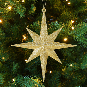Christmas <b>Tree</b> Pendant <b>Ornaments</b> Octagonal Star Christmas <b>Tree</b> <b>Ornament</b> Star for Winter Christmas Holiday <b>Tree</b> Decorations - Product Image 2