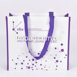 Bolsas laminadas personalizadas Bolsas laminadas de material reciclado no tejido con logotipo grande - Product Image 6