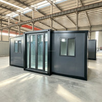 Casa Contenedor Prefabricada Expandible de 40 Pies/20 Pies Lista para Usar con Cocina, Hogar Portátil Prefabricado para Exteriores