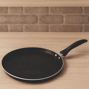 Ensemble de casseroles classiques en métal antiadhésif de qualité supérieure, 3 pièces, avec poêles et kadhai et couvercle en verre pour la cuisine quotidienne - Product Image 4