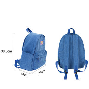 2022 Nieuwe Stijl Multicolor High School Student Tiener Corduroy Rugzak - Product Image 6