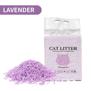 Premium doğal Tofu kedi kumu lavanta kokusu süper topaklanma ve çok kedi hane kullanımı için yıkanabilir tasarım - Product Image 4