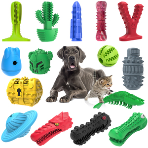 Chew and Clean Natural Rubber Milk Flavor Scented <b>Dog</b> Bone Stick Chewers Toothbrush <b>for</b> Medium Large <b>Dogs</b> Squeaky <b>Toys</b> - Product Image 6