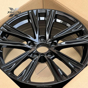 <span class=keywords><strong>Jantes</strong></span> en alliage forgé de <span class=keywords><strong>17</strong></span> <span class=keywords><strong>pouces</strong></span> 5x112 pour Volkswagen Audi - Noir et gris anthracite - Product Image 2