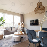 Casa Prefabricada Moderna, Ecológica, Impermeable y de Construcción Rápida, 100 m², 2 Dormitorios, para Uso en Almacenes y Patios