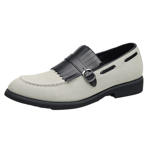 Luxury Men's Slip-On Loafers Oxford Dress Shoes Casual Formal Office & Career Wedding Summer Autumn <b>Flats</b> Genuine Leather - Product Image 1