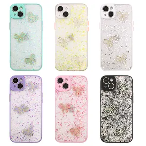 Precision Hole Two-In-One + Butterfly Glue Cell Phone Case for iPhone for Samsung for Huawei