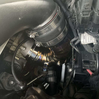 Kit d'admission d'air de luxe en titane S55 avec kit de tuyau de charge pour F80 M3/F82 M4/F87 M2C (épaisseur 1,2 mm) et tuyau d'échappement
