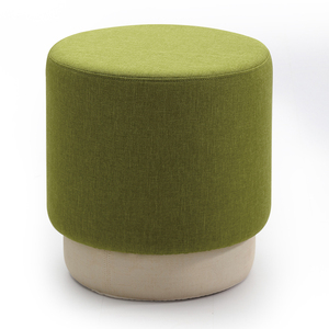 Otomano de la habitación al por mayor circular esponja de tela pie taburete PUF asiento - Product Image 3