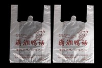 Sacs de shopping en plastique HDPE à soufflet latéral pour supermarché et exposition, jetables