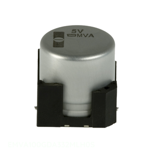 Condensador de Montaje Superficial de 3300 uF, Canal del Fabricante, 3300UF, 20%, 10V, SMD, EMVA100GDA332MLH0S - Product Image 1