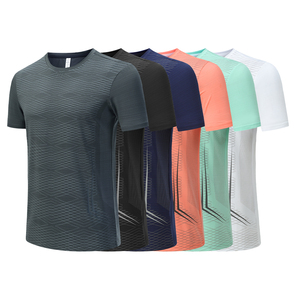 เสื้อยืดแขนสั้นทรงสลิมฟิต แห้งเร็ว สำหรับผู้ชาย เหมาะสำหรับวิ่งออกกำลังกาย เล่นกีฬา ฟิตเนส เสริมสร้างกล้ามเนื้อ - Product Image 6