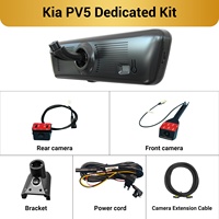 Caméra de tableau de bord pour Kia PV5 H8 Pro avec rétroviseur de streaming, 2K, 8,2 pouces, double objectif avant et arrière, vision nocturne, certifiée CE FCC, d'origine usine