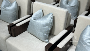 Conjunto de Muebles de Recepción Updecors Personalizados para Sala de Espera de Oficina, con Estructura de Madera y Tapicería de Tela - Product Image 2