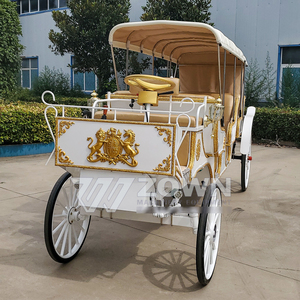 Chariot Électrique Personnalisé à 4 Roues pour Événements Spéciaux, Limousine Blanche à 2 Rangées, Sculpture, Capacité 4-6 Personnes - Product Image 4