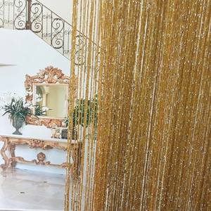 Décoration de <span class=keywords><strong>mariage</strong></span>, ligne de franges bon marché, drapé de <span class=keywords><strong>plafond</strong></span>, rideau de ficelle blanche spaghetti - Product Image 3