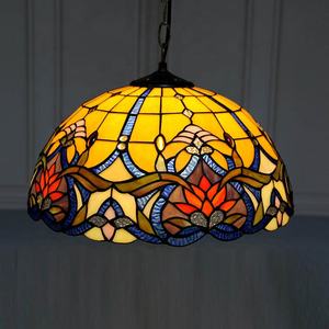 龙慧京蒂芙尼吊灯灯具吊灯手工彩色玻璃灯W16巴洛克吸顶灯 - Product Image 2