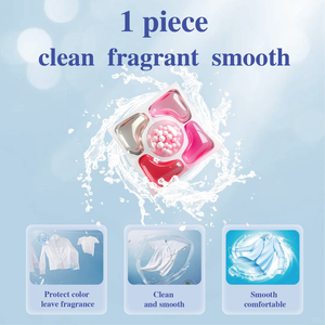 Capsules de lavage en gel écologiques jetables arc-en-ciel, distributeur de détergent liquide pour le nettoyage des vêtements - Product Image 3