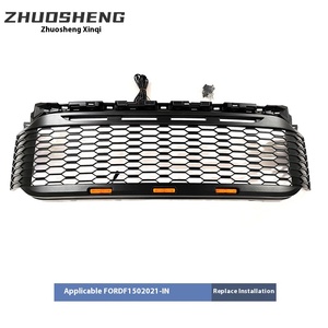 Parrilla Delantera Modificada para F150 2021, ABS Negro Mate con Luces LED, Nueva Condición ZS-0000, Parrilla Delantera ABS para F150 2021 Modificada - Product Image 3