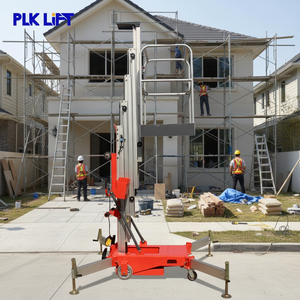 Plateforme élévatrice électrique en alliage d'aluminium avec élingue à chaîne pour la maison, les applications de restauration, la réparation des toits d'usines - Product Image 1