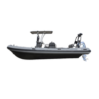 ZY 700 Rafting Hypalon Sport Cabine Cruiser Passager Rigide Utilisé Coque En Aluminium Plancher Aéroglisseur Canoë Rib Bateau