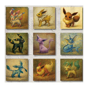 Juego de Mesa GP, Serie de Pintura al Óleo de Pokémon, Tablero Artístico, Tarjeta de Diamante al por Mayor, Juego de Cartas Limitado, Nuevo Regalo Divertido, Personajes de Cómics - Product Image 6