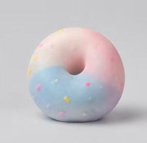 Jouet à presser en forme de boules croustillantes de beignets colorées, avec coque craquante, jouet anti-stress à intérieur souple pour enfants et fêtes - Product Image 1