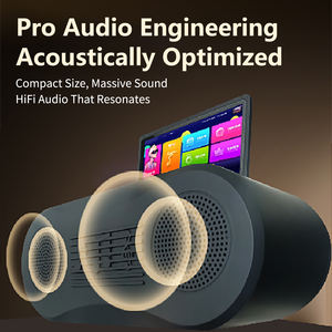 Máquina de Karaoke Profesional con WiFi y Pantalla Táctil Sistema <span class=keywords><strong>Jukebox</strong></span> KTV Altavoz Portátil con 2 Micrófonos Inalámbricos para Fiestas Familiares - Product Image 2