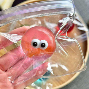 Onr Big Eyes Silly Face Silicone Maltose Squishy Creative Stress Relief Squeeze Toy Soft Slow Rising Cartoon <b>Fidget</b> - Product Image 3