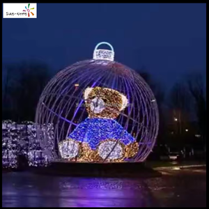 Lumières de Noël extérieures à LED, motif ours polaire, décoration extérieure de Noël, Saint-Valentin - Product Image 4