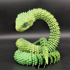 カラー <span class=keywords><strong>3D</strong></span> プリントされたヘビ子供のおもちゃモデルヘビ 45/60 センチメートル <span class=keywords><strong>3D</strong></span> プリントされた装飾品子供のおもちゃモデルヘビ - Product Image 3