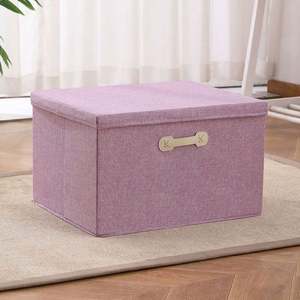 Contenedores de Almacenamiento de Ropa de Tela de Lino Lavable, Cubos de Almacenamiento Plegables, Organizador para Dormitorio, Armario, Oficina - Product Image 2