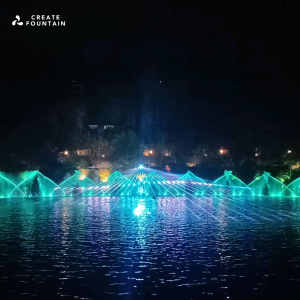 发光二极管灯湖音乐喷泉户外激光电影屏幕水喷泉湖音乐舞蹈喷泉 - Product Image 1