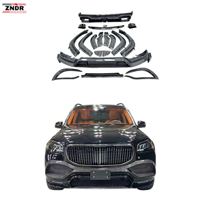 Kit carrosserie en fibre de carbone style BS pour Mercedes <span class=keywords><strong>Maybach</strong></span> GLS480 <span class=keywords><strong>600</strong></span>, nouveau diffuseur avant amélioré, spoiler, capot, widebody 2019 - Product Image 1