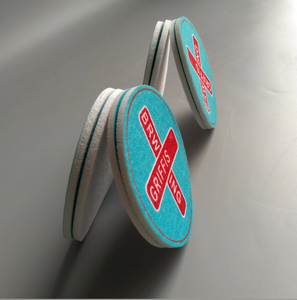 Vente chaude Sous-verres en feutre de qualité supérieure Matériau durable Nettoyage facile pour absorbant les boissons 4x4 pouces - Product Image 2