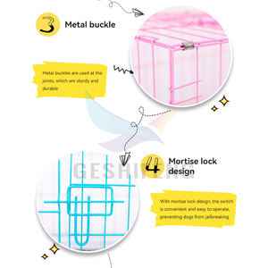 Vendita calda per animali domestici casse pieghevoli cucciolo cane gatto metallo gabbie pieghevoli 24 30 <span class=keywords><strong>36</strong></span> 42 48 pollici cane uccello casa - Product Image 5