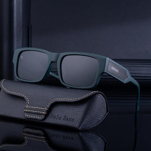 Nouvelles lunettes de soleil polarisées à monture carrée pour hommes, protection UV400, monture en plastique noir et métal, type 3, pour la conduite et l'extérieur - Product Image 2