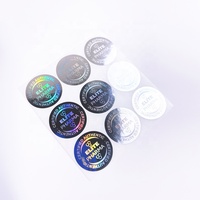 Pegatina de holograma vacío personalizada, número de garantía, Impresión de holograma, pegatina antifalsificación plateada