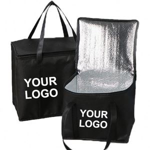 Sy527 <b>Small</b> Blue Cool Insulated Lunch With Custom Logo Eco Non Woven Ice Cooling Bag for Food - Product Image 1