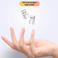 Adaptor USB ke Type C OTG, Konverter USB-C Male ke Micro USB Type-C Female untuk iPhone iPad Samsung S20 Konektor USBC OTG