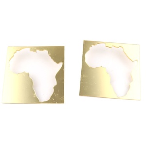 Pendientes cuadrados acrílicos con <span class=keywords><strong>mapa</strong></span> <span class=keywords><strong>de</strong></span> <span class=keywords><strong>África</strong></span> para mujer, <span class=keywords><strong>2022</strong></span> - Product Image 1