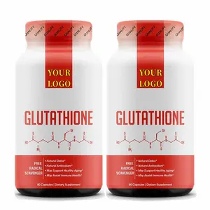 Private Label L Tablet Skin Nu Groothandel Whitening Max Glow Verminderde Capsule L-Glutathion Pil Lege Flessen - Product Image 1