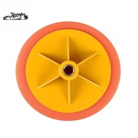 Tapis de polissage pour portières de voiture, roue orange, 1x6 pouces, mousse, polissage pour détail automobile, avec mousse, tapis éponge