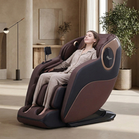 Fauteuil de massage corporel de luxe Zhouqi avec rail SL de 135 cm et fonction zéro gravité pour la relaxation à domicile et au bureau