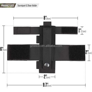 Porte-pochette tactique pour garrot, pochette médicale de cisaillement Molle Trauma Molle PALS boucle de ceinture EMT outils pochette EDC porte-équipement tactique - Product Image 3