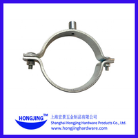 Hongjing pinces de tuyau réglables en acier galvanisé à chaud pince de poteau d'oreille d'ancrage différentes gammes pinces fendues simples