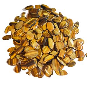 Cabujón de cuarzo de ojo de tigre amarillo Natural de alta calidad, precio al por mayor, piedras preciosas sueltas para la fabricación de joyas curativas - Product Image 2