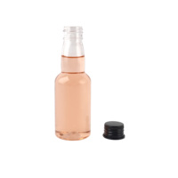 Vide 30ml 50ml Mini PET Rond En Plastique Whisky Vodka Bouteille pour Boisson Liqueur